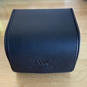 IWC Black Leather Watch Case